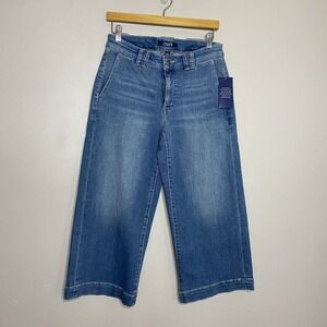 Chaps‎ Wide Leg Crop Mid Rise Jeans Women's Size 4